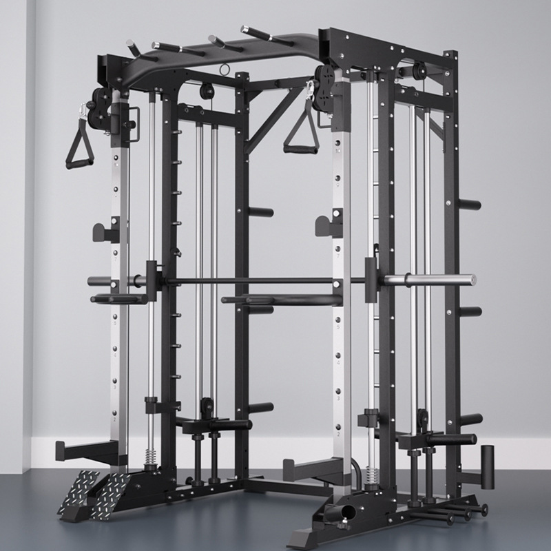 史密斯机综合训练器小飞鸟深蹲卧推架商用综合训练器龙门架健身器