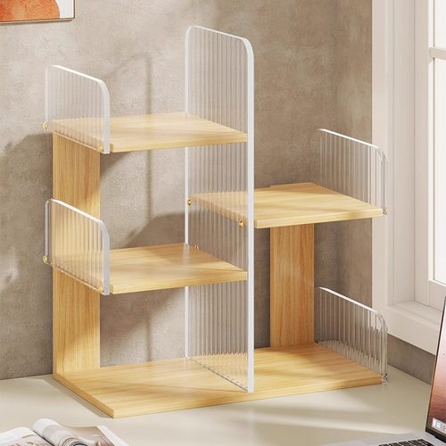 书桌收纳置物架家用客厅收纳神器宿舍儿童简易书架办公桌上小书柜