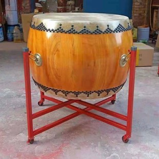 大鼓牛皮大鼓椿木白茬鼓原木y鼓战鼓成人大鼓黄牛皮鼓道士寺院鼓