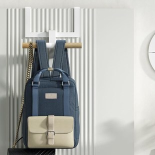 衣柜侧面书包置物架卧室门背式包包挂架挂钩神器宿舍双肩包收纳架