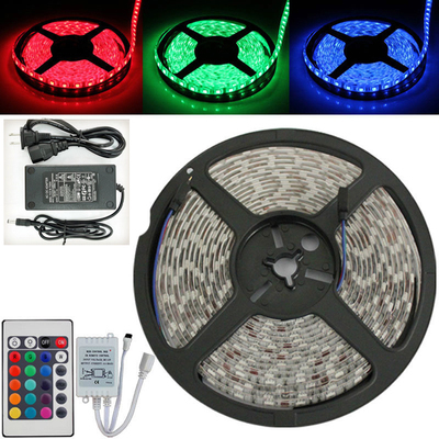 12VLED七彩灯带5050防水高亮超亮低压12V灯条GRB贴片客厅吊顶汽车