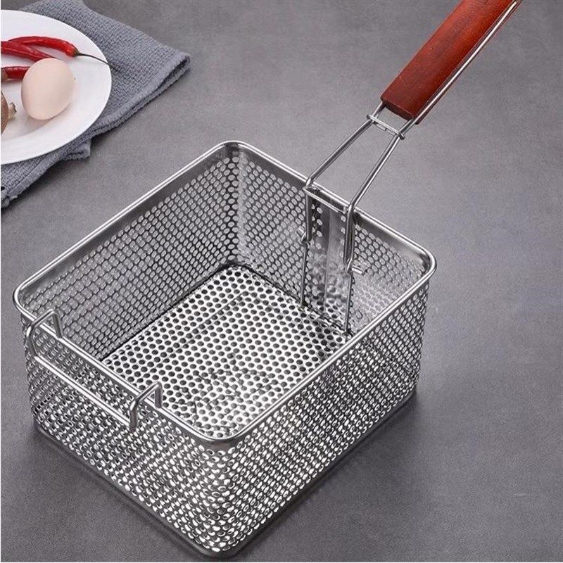 不锈钢81炸篮油炸锅电炸网炸框过滤网油炸网筛油炸漏勺炸薯条商用,厨房电器,空气炸锅配件耗材,淘宝优惠券,粉丝福利购,淘宝优惠卷
