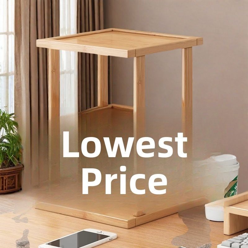 桌面储物架桌加高加厚可调储物架台面小多层竹隔板,家装主材,置物架,淘宝优惠券,粉丝福利购,淘宝优惠卷