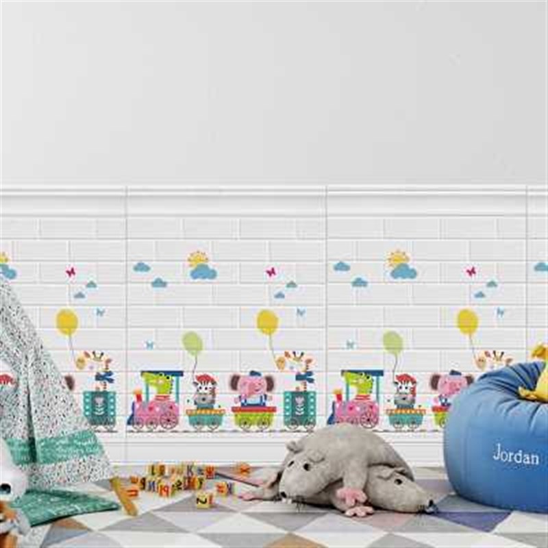 自粘儿童房墙纸客l厅卧室卡通墙裙幼儿园装饰墙围防水防潮防撞墙