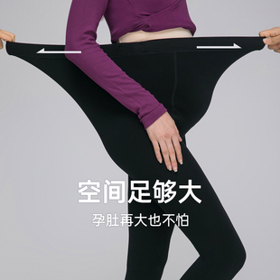 纯棉托腹可调节连脚踩脚内穿秋冬加厚长裤 大码 薄款 孕妇加绒打底裤