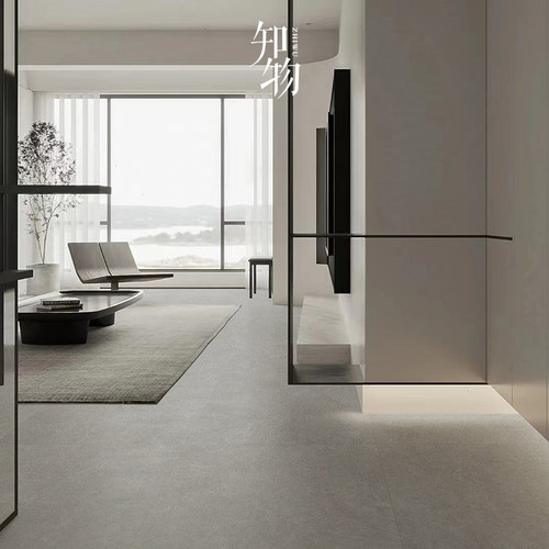 新侘寂微水泥瓷砖肌肤面柔光砖客厅餐厅地砖厨房卫生间墙砖易清洁