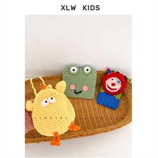 2023新款毛线包包手工钩织儿童斜挎包可爱拍照配饰迷你零钱小包包