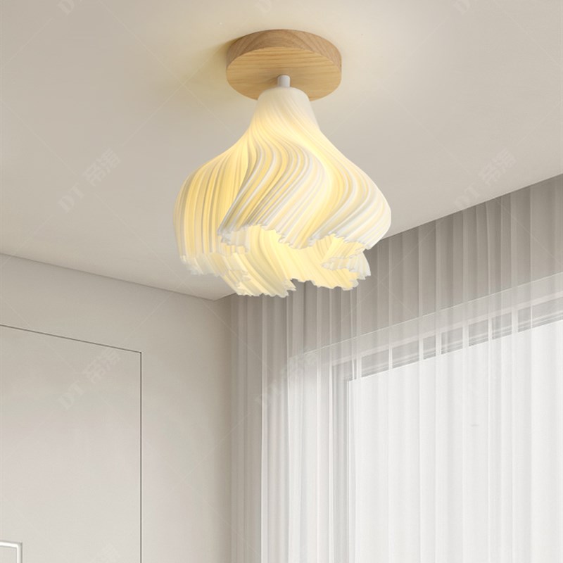 日式玄关灯衣帽间入户进门过道走廊小吊灯网红奶油风阳台吸顶灯