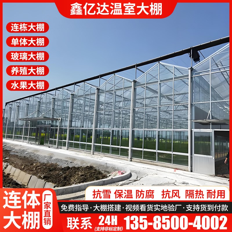 蔬菜大棚连栋棚定j制钢管骨架温室养殖大棚镀锌工艺搭棚管种植大
