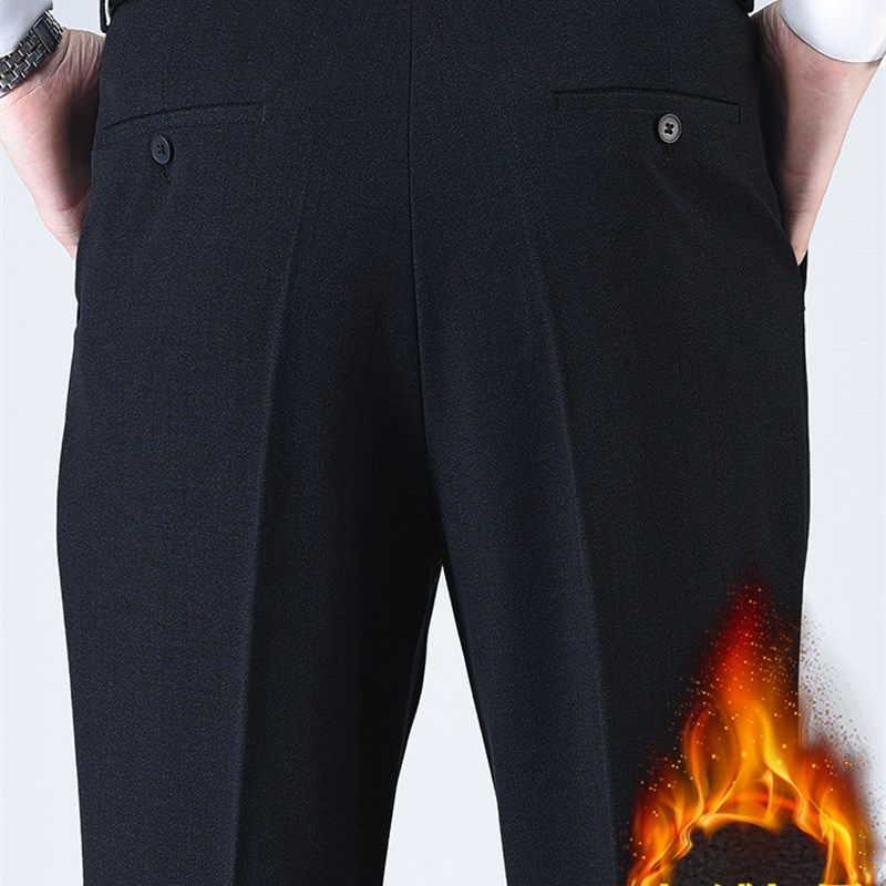 春季厚款中年男士休闲裤子中老年人裤爸爸装50岁宽松西裤春秋薄款,男装,西裤,淘宝优惠券,粉丝福利购,淘宝优惠卷