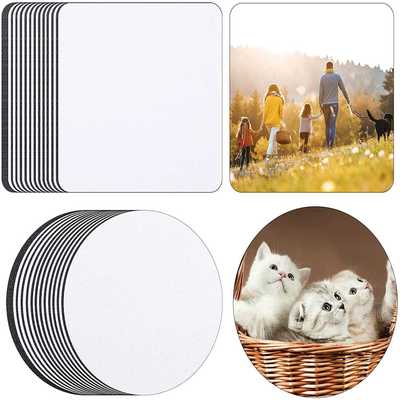 24PCS热升华空白杯垫空白杯垫橡胶杯 垫升华空白杯垫潜水料杯垫