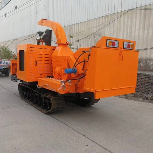 移动树枝粉碎机新型果园农业大型园林木材多功能干湿树枝粉碎机