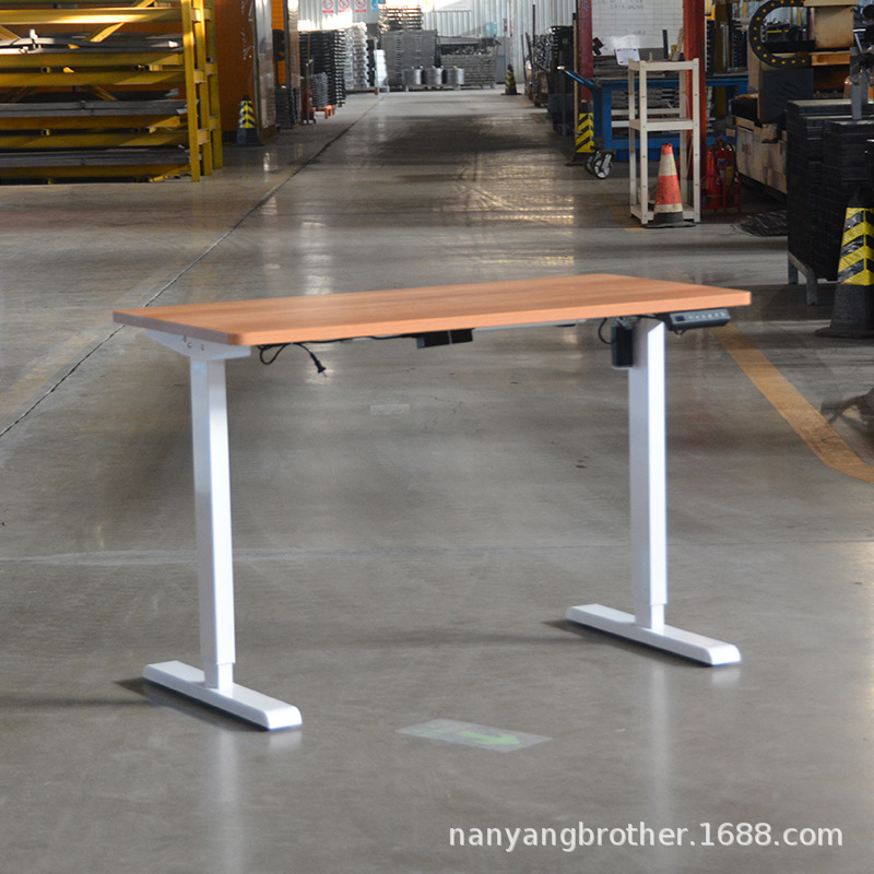 站立式电脑桌智能可调节自动电动升降桌腿桌架实木办公书桌工作台
