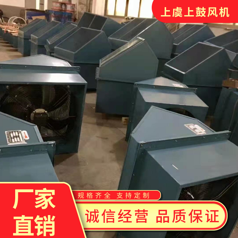 WEXD-250D4轴流风机带45°防雨弯头轴流式边墙风机配止回阀防虫网