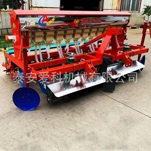 圆盘式播种机施肥精播机东北黑土壤小麦黍子播种机6行-12行桨腿