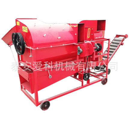 1660型花生摘果机自动摘果装袋全喂入式花生采摘机柴电两用打果机