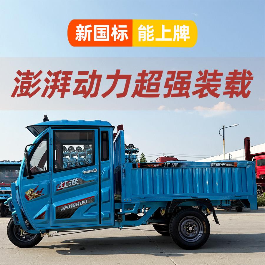 电动三轮车拉货新款载重王国标家用大功率货车农用带棚三轮电瓶车