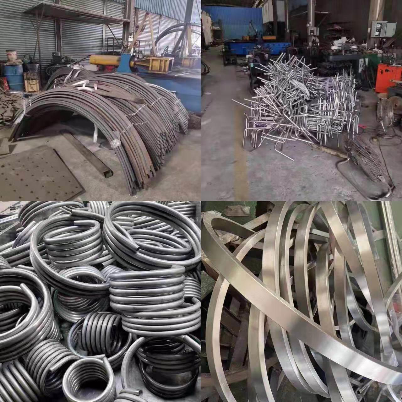 不锈钢弯管盘管加工圆管方管拉弯抽芯弯换热冷却来图定制模具齐全