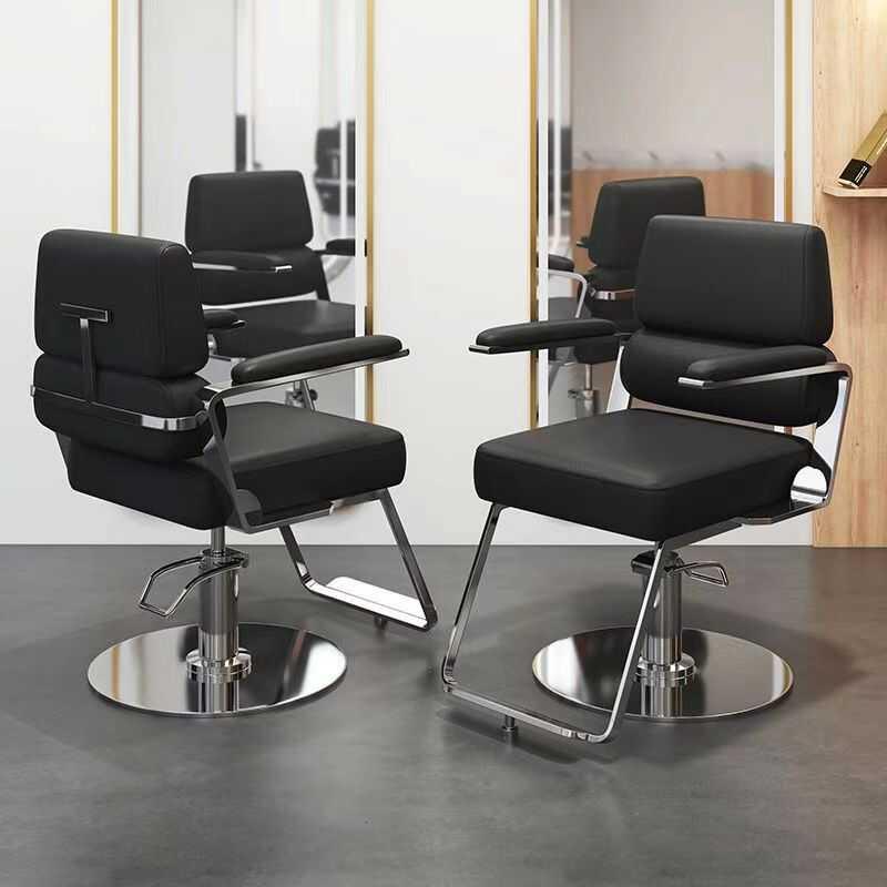 网红美发店椅子理髲椅可升降旋转剪发凳子发廊专用烫染座椅高档