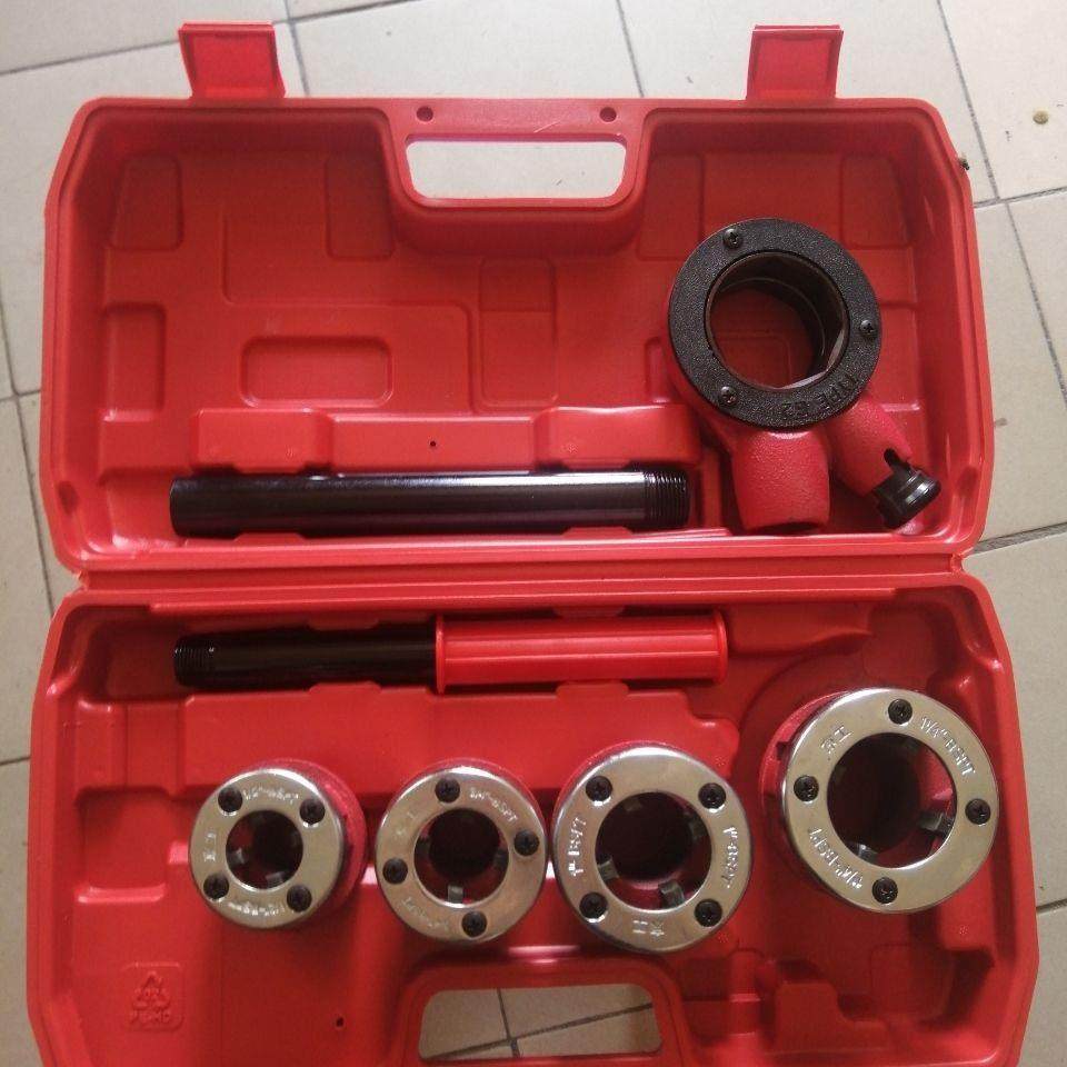 德国进口手动攻丝机手持式管子绞板镀锌钢管铁管塑料管开 牙机套