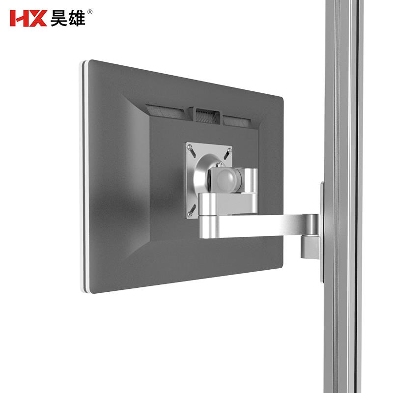 昊雄显示器支架壁挂旋转可伸缩悬挂铝型材挂墙托架电脑墙壁挂架子