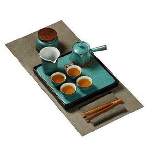 侧把壶茶具家用简约下午茶整套禅意功夫陶瓷小茶杯茶盘罐 慕砚日式