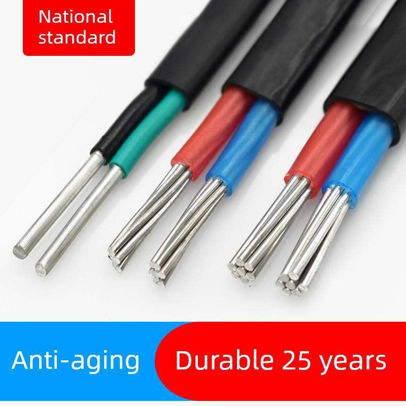 国标十六铝芯电线 户外双2芯二2.5 4 6 10 16 25平方家用农改电缆