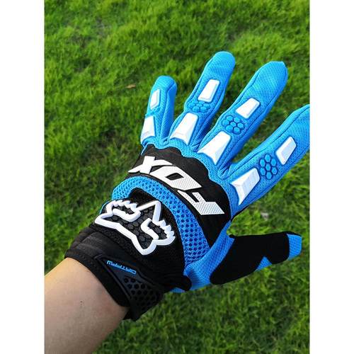 FOX手套全指山地自行车电动摩托机车越野透气耐磨骑行装备手套男