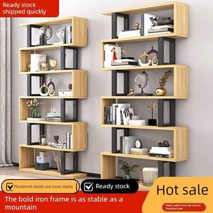 书架架落地式铁质客厅隔断储物展示架现代简易儿童多层储物柜