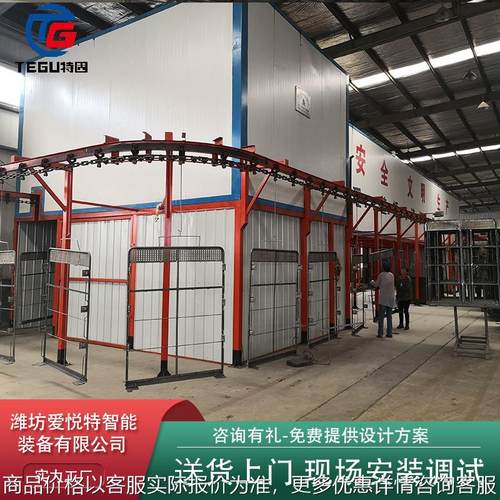 汽车钣金喷漆流水线汽车喷漆烤漆打磨除尘流水线汽车钣喷线