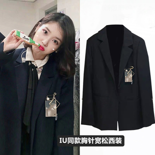 iu李智恩同款小西装上衣韩国东大门网红学生套装外套jk制服西服女