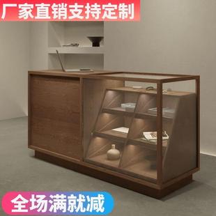 服装店收银台前台接待台珠宝饰品展示柜中岛桌陈摆件列柜储物柜台