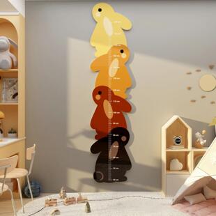 高度测量尺墙贴3D立体可拆卸不损坏亚克力宝儿童卧室房间装饰布局