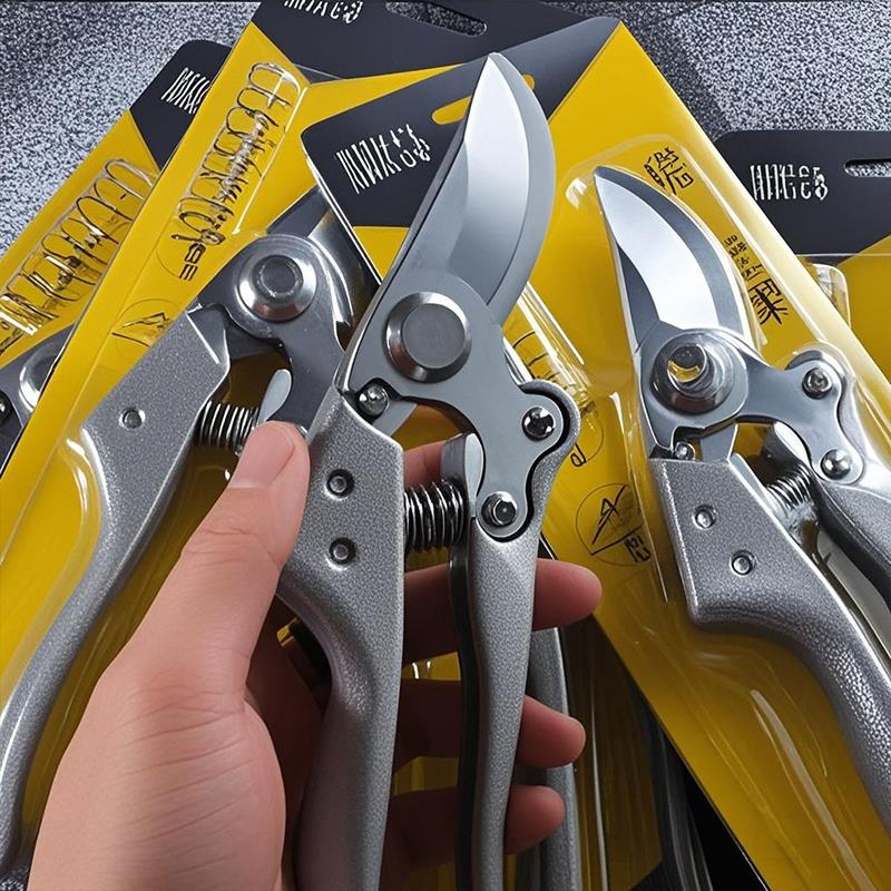 SK5修枝剪不锈钢强力园艺修剪树枝园林省力回弹果树剪枝剪刀