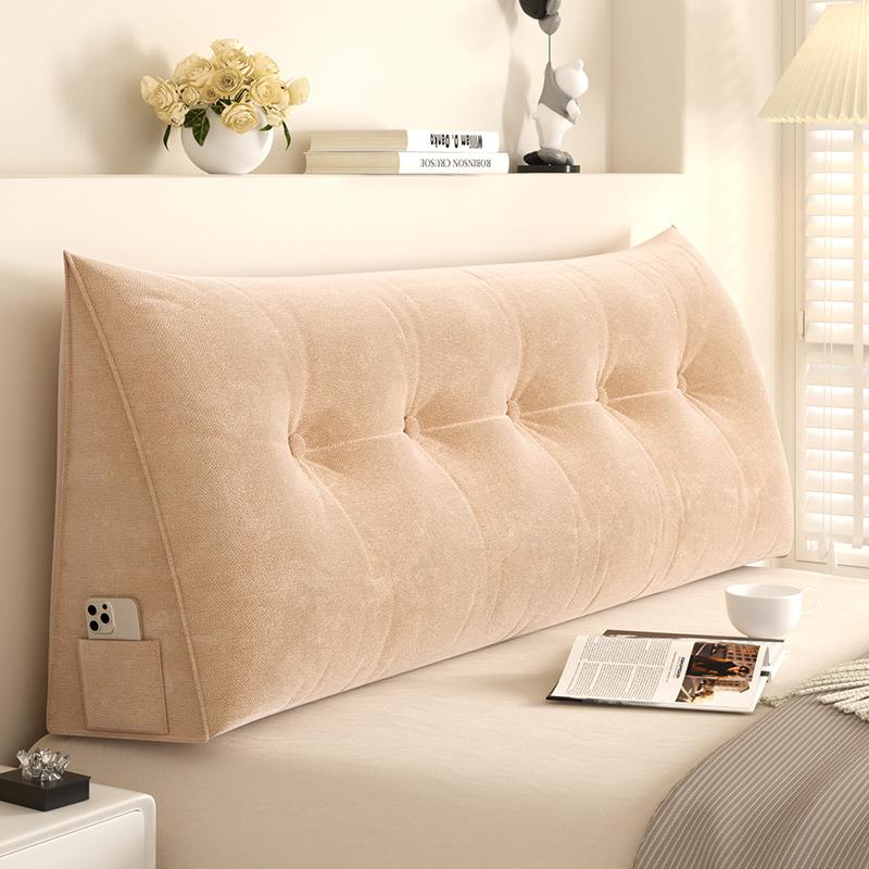 轻奢灯芯绒床头软包靠背2025新款高级感可拆洗床头防撞榻榻米靠垫