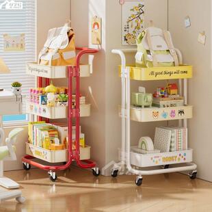 书包置物架可移动放置神器初中生高中书桌侧边收纳架子书架小推车