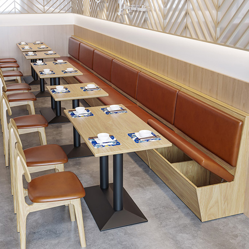 定制卡座沙发储物连锁茶楼咖啡西餐厅饮面馆日料饭店实木火锅商用