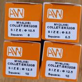 台湾进口AW安威攻牙筒夹ER20GB M8刚性丝攻夹头精密丝锥钻头夹套