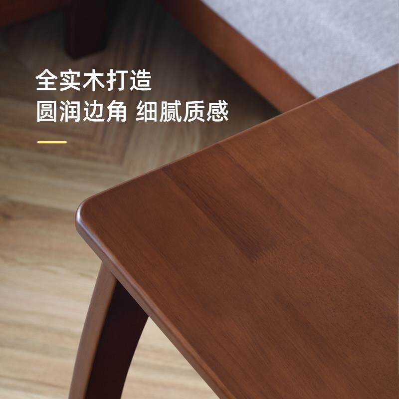 可移动沙发边几客厅边柜角几全实木茶几小桌子带轮卧室床头柜边桌