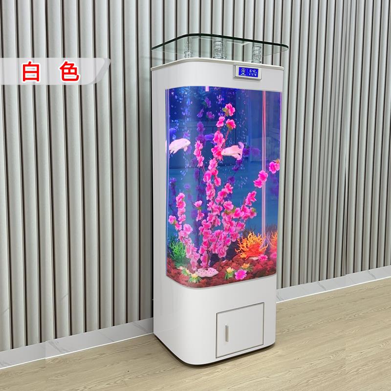 智能鱼缸过滤小型多功能客厅金鱼缸生态水族箱免换水造景玻璃家用