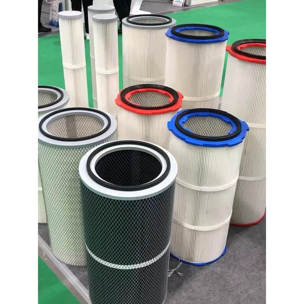 工业除尘滤芯粉末回收纳米覆膜六耳螺杆卡拆喷塑涂装抛丸机滤筒