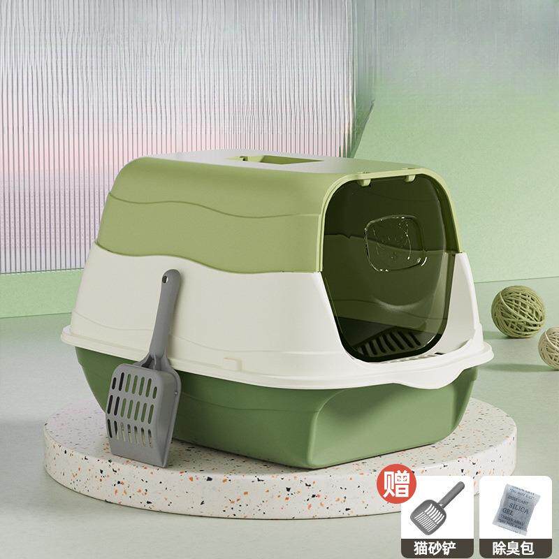 猫砂盆自动清理超大号消毒防臭全封闭式猫厕所猫砂盆特大号防外溅