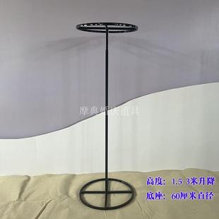 飾舞臺路引升降架子定制 婚慶鐵藝道具線簾圓環伸縮鐵架珠簾珍珠裝