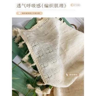 法式 厨房半帘棉麻房间小窗户短帘遮光 田园窗帘2024新款 免打孔安装