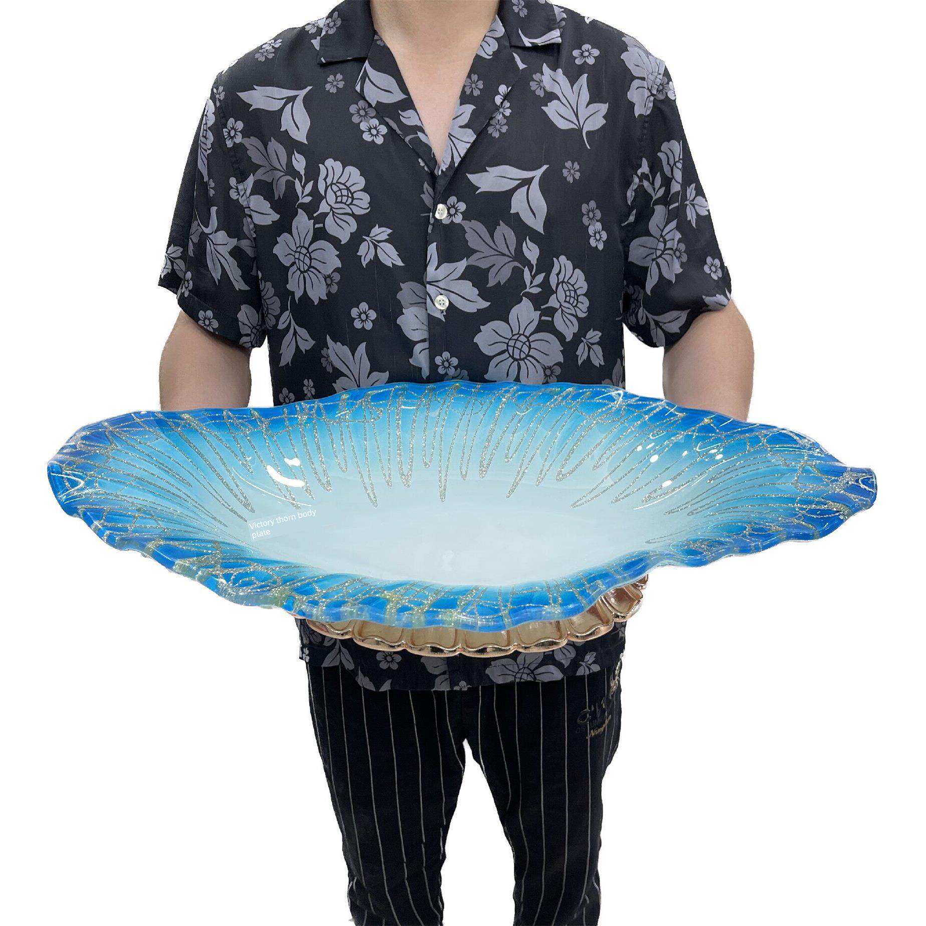 采购产品高端刺身盘,冰盘,大鲑鱼展示盘,鱼特盘,海鲜盘,干冰
