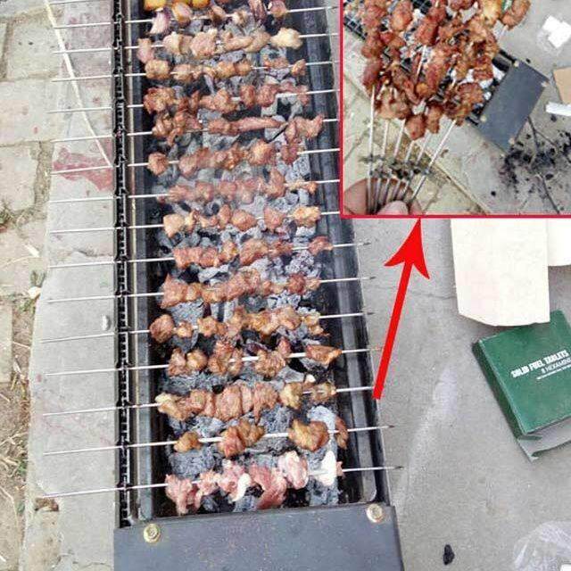 全自动木炭烧烤炉子电动翻转烤串烤架碳烤箱烤肉旋转烤肉机商家用