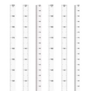 2米整张儿童身高测量墙贴防水粘贴式精准刻度尺贴纸可移除不伤墙