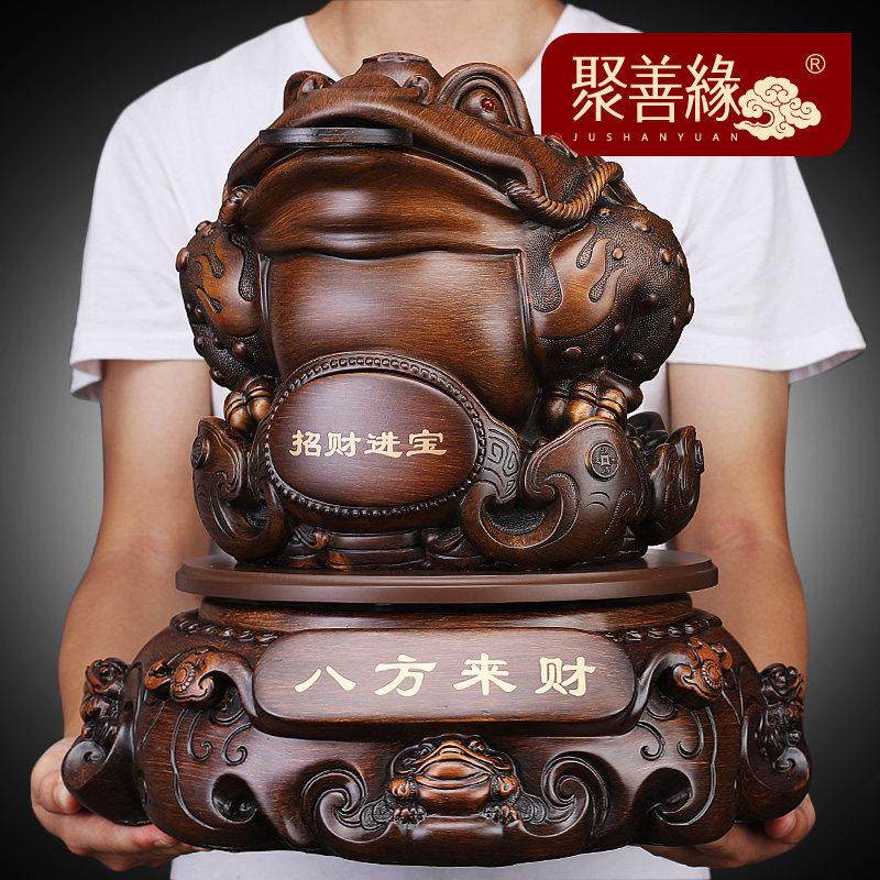 招财金蟾摆件三足蟾蜍金蝉店铺八方来财办公室装饰收银柜台开业礼,家居饰品,装饰摆件,淘宝优惠券,粉丝福利购,淘宝优惠卷