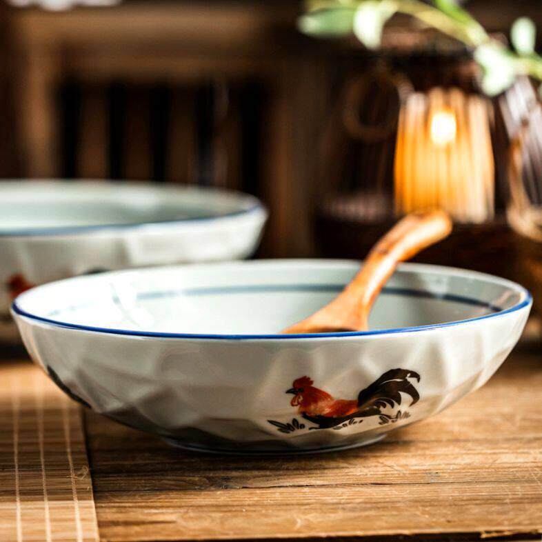 碗陶瓷酸菜鱼大盆碗水煮肉片大碗汤碗家用毛血旺专用碗大盘子深盘