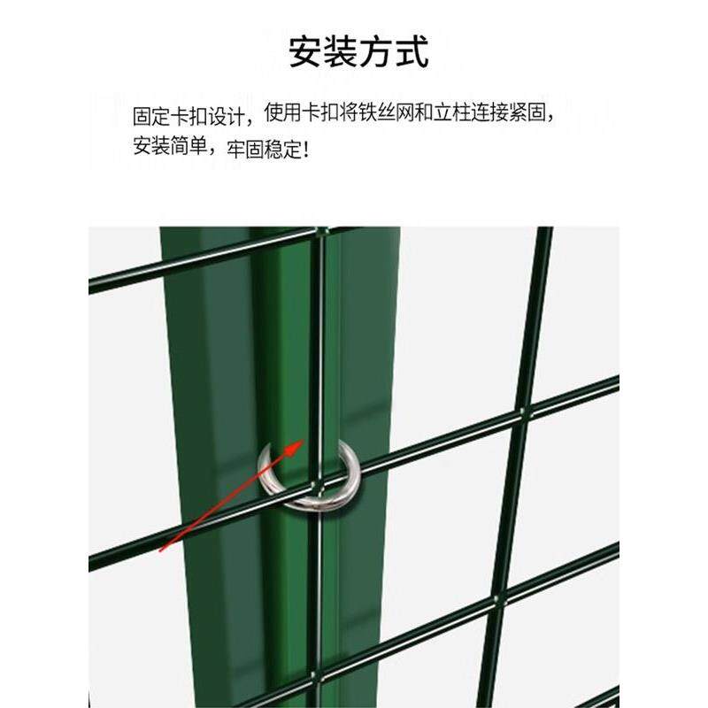 铁丝网栅栏网钢丝铁网护栏网荷兰网养鸡网养殖网围栏围栏围栏防护